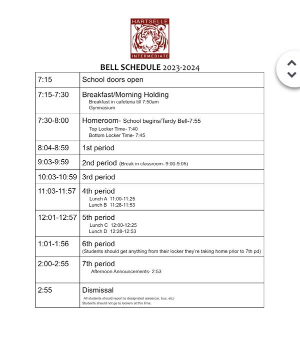 schedule